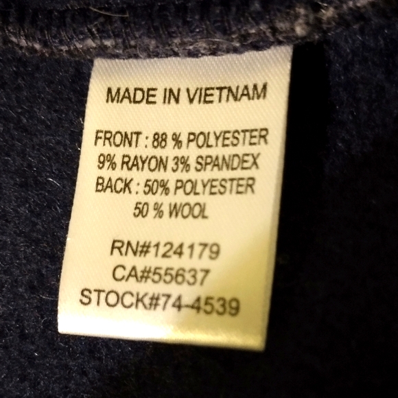 Johnston& Murphy Quilted Charcoal/Navy Vest - Picture 6 of 6